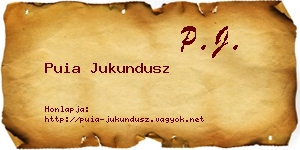 Puia Jukundusz névjegykártya